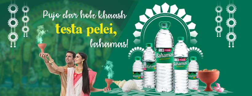 durga puja campaign for bahamas packaged drinking water